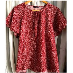 Red SHEIN Blouse